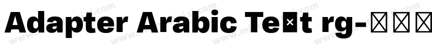 Adapter Arabic Text rg字体转换